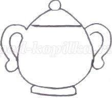 Сахарница раскраска для детей