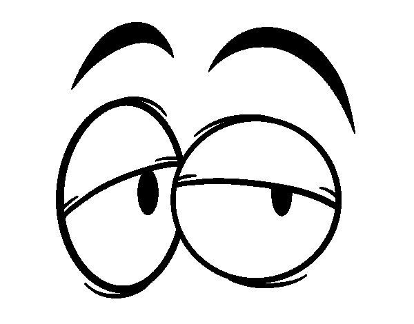 Глаза трафарет