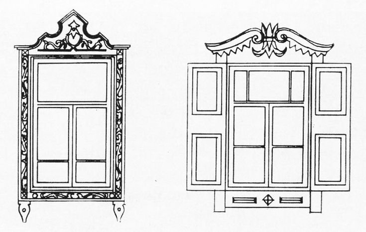 Узоры на ставнях окон