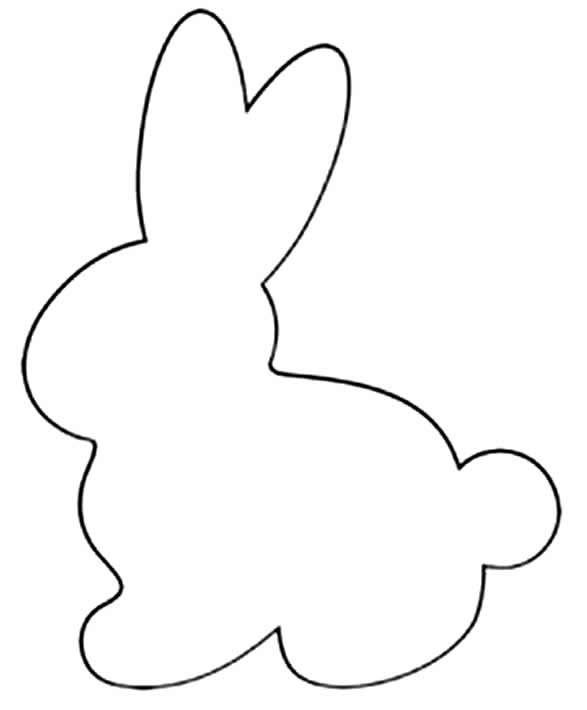 Кролик трафарет