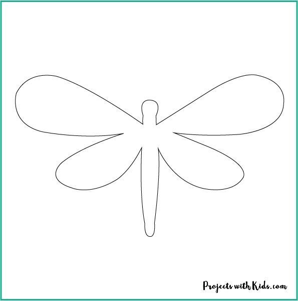 Трафареты стрекоз и бабочек