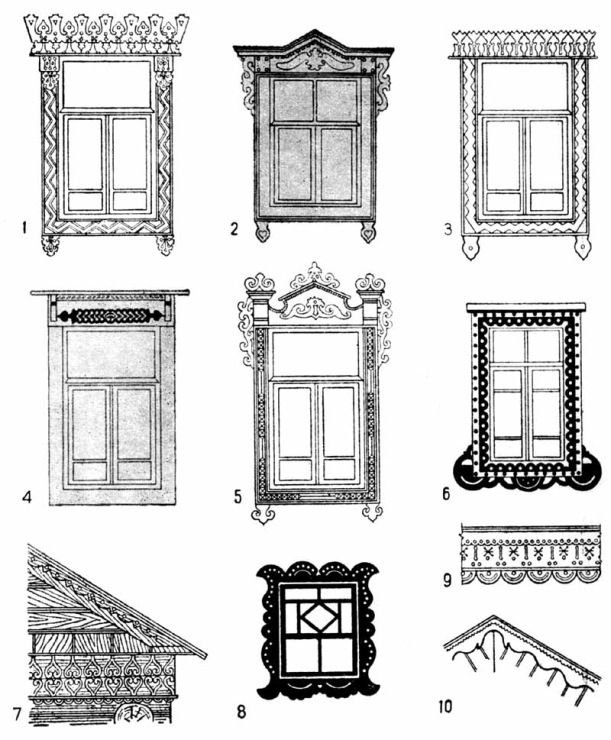 Узоры на ставнях окон