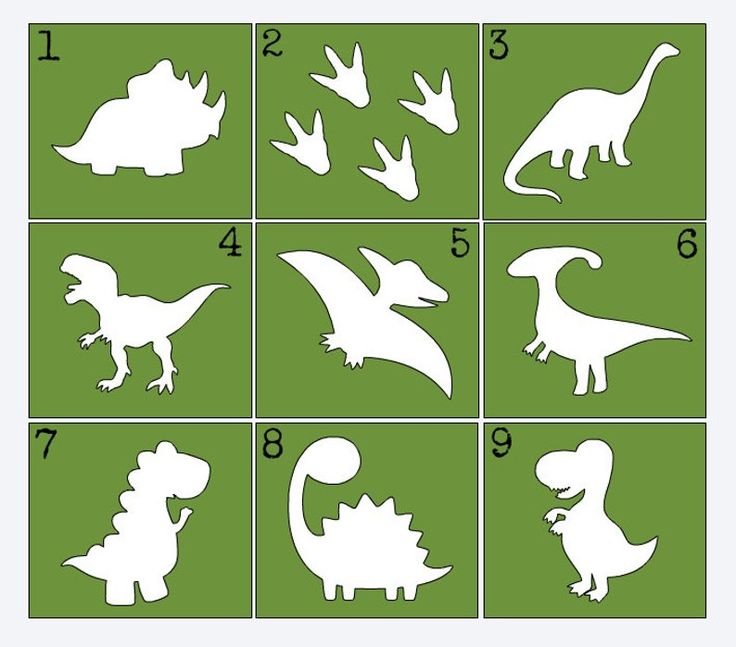 Силуэт динозавра