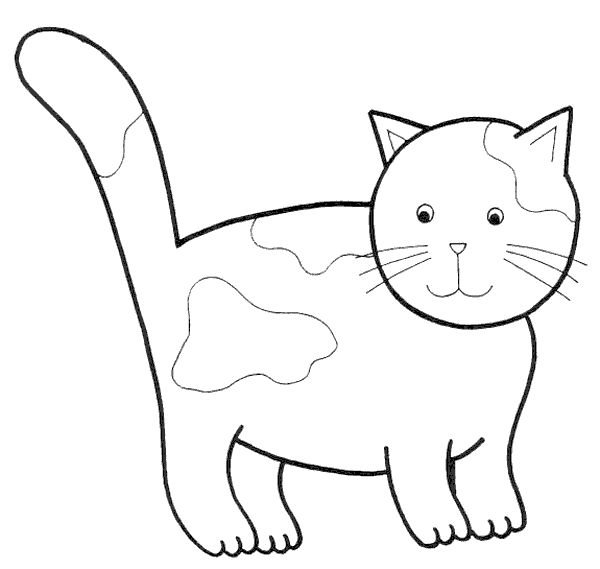 Кошки. Раскраска