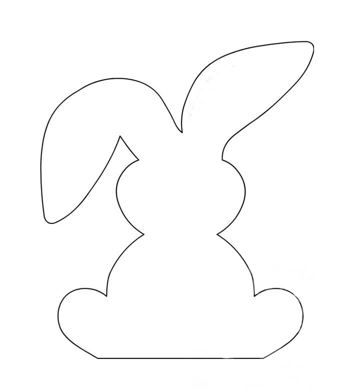 Шаблон зайчика