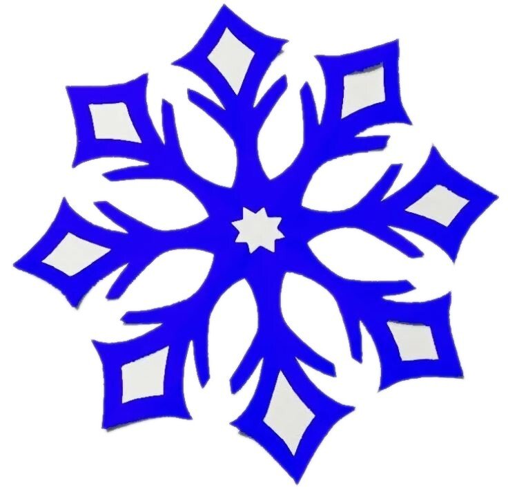 Трафарет «снежинки»