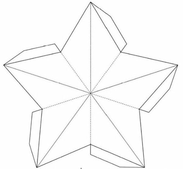 красная звезда из бумаги