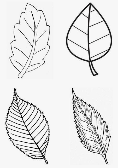Лист дерева трафарет