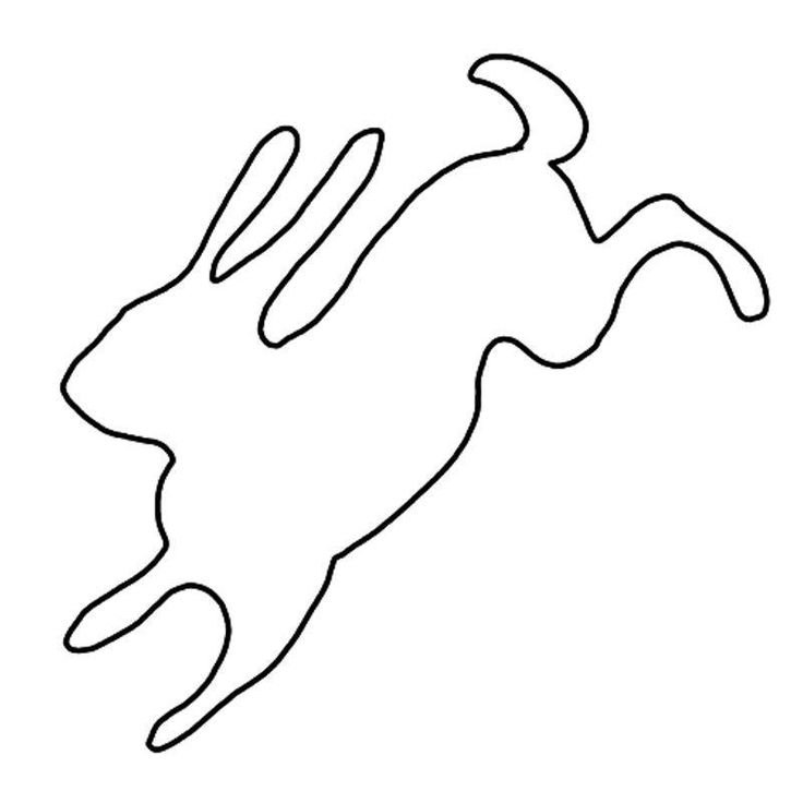 Трафарет зайца для вырезания