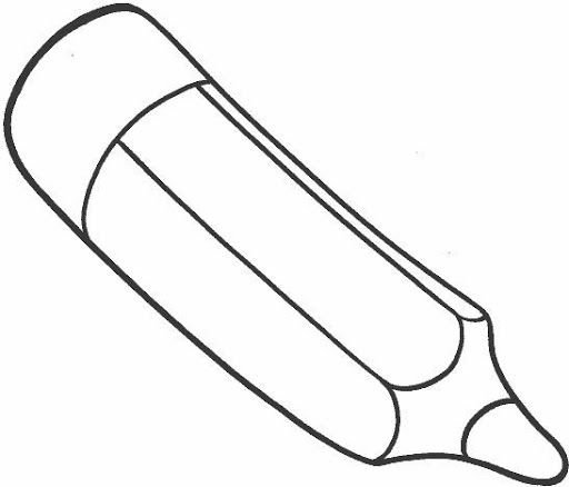 Карандаш трафарет