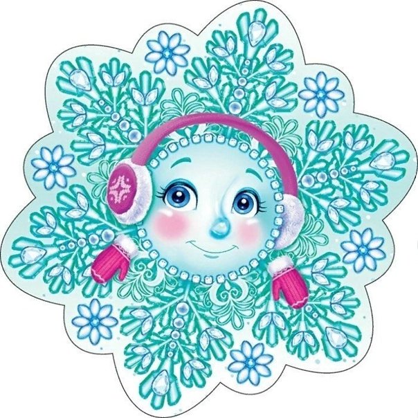 Снежинки с мордашками