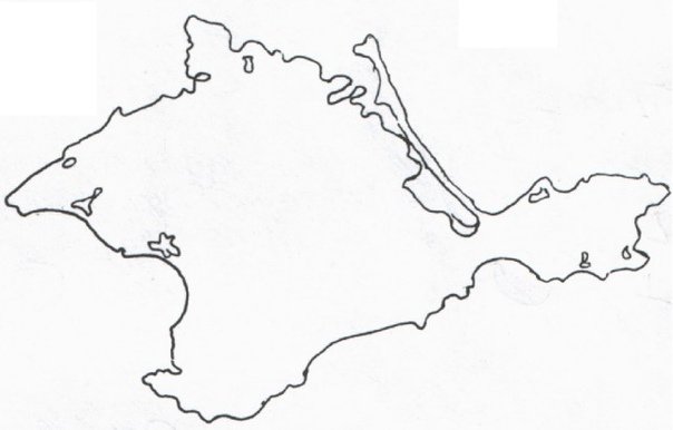 Крымский полуостров контур