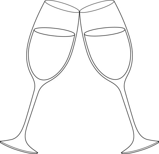 Бокал контур