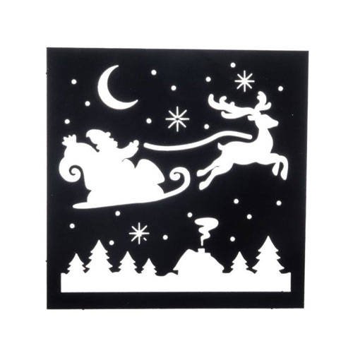 Новогодние узоры на сани Деда Мороза