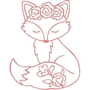 Лисичка шаблон для броши