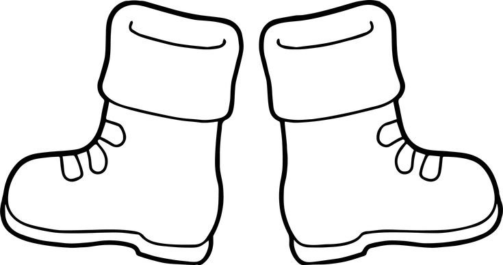 Сапоги раскраска