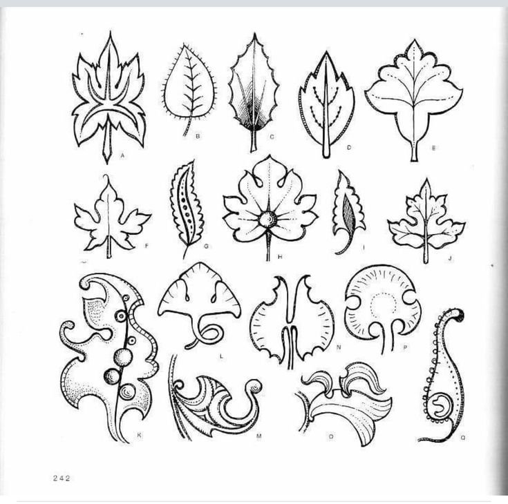 Стилизованные цветы