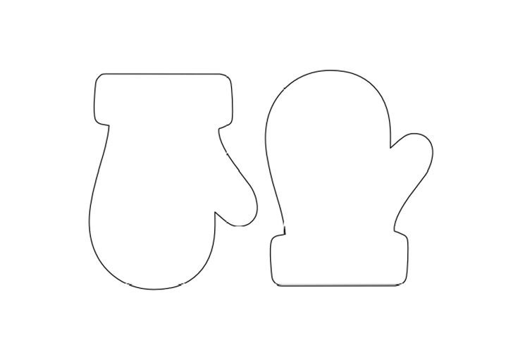 Шаблон варежки