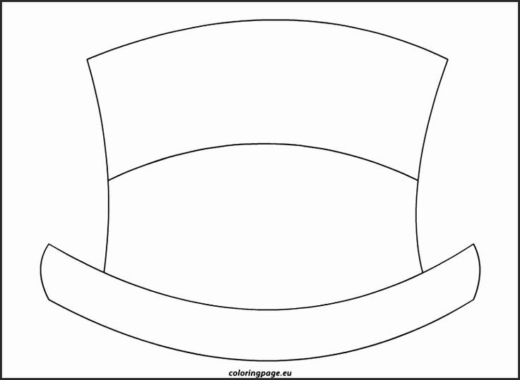 Шляпка трафарет для вырезания