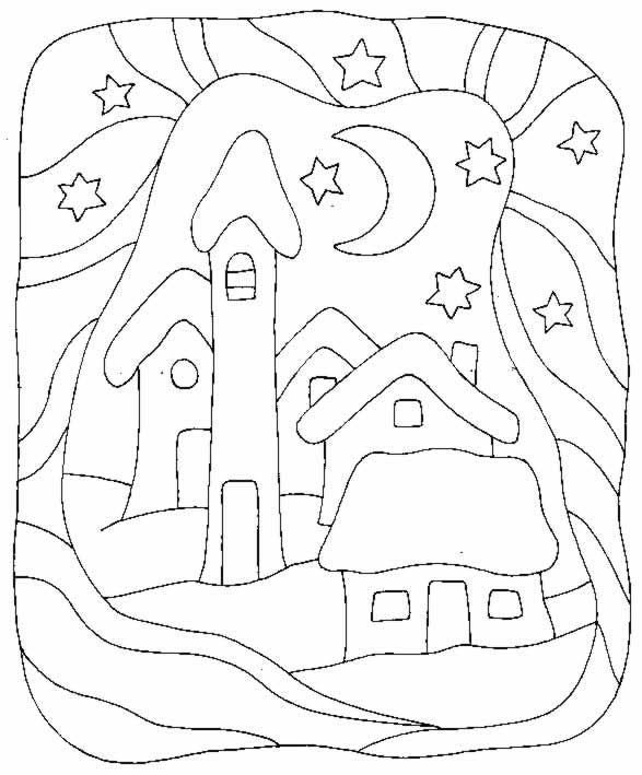 Новогодний витраж для детей