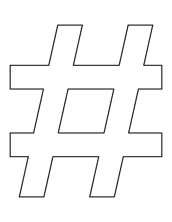 Хештег для печати