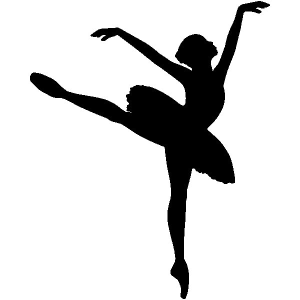 Балерина трафарет