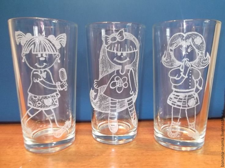 Надписи на бокалах