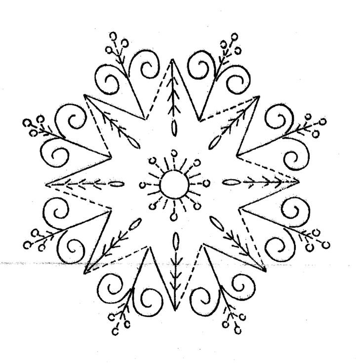 Снежинка рисунок