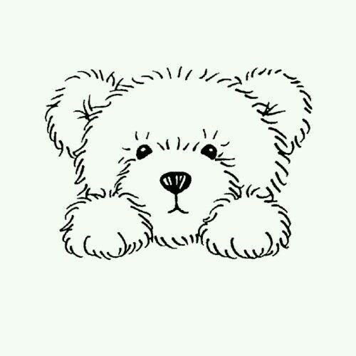 Раскраска. Медвежонок