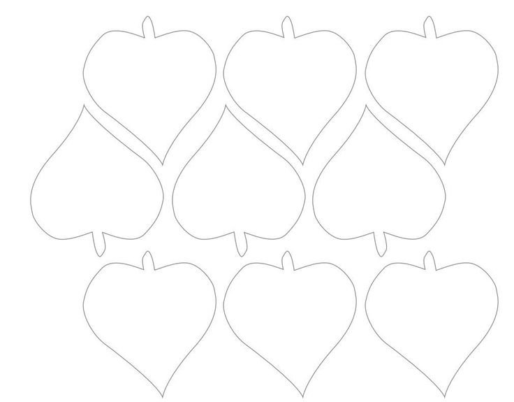 Трафарет листьев для вырезания