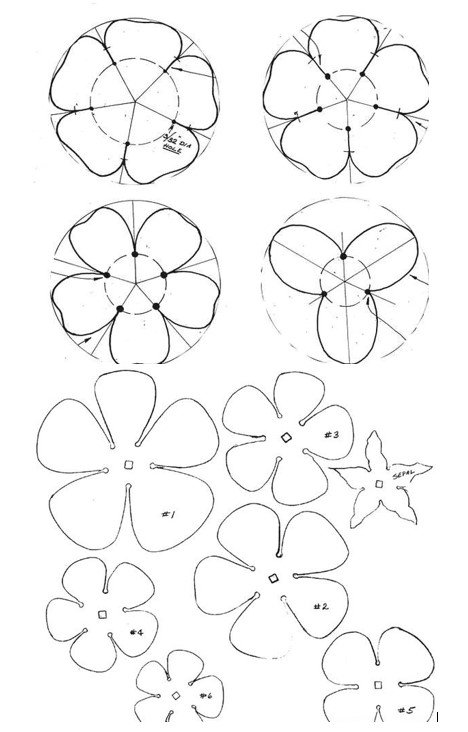 Заготовки для розы из металла
