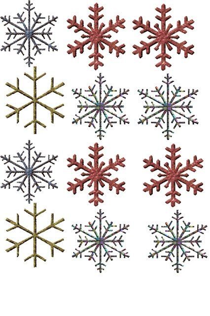 Снежинки из айсинга