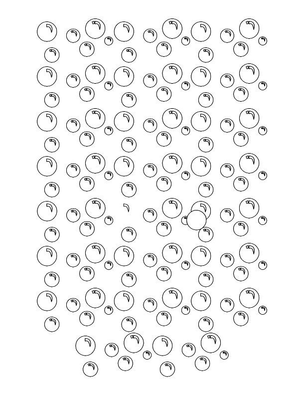 Раскраска пузыри