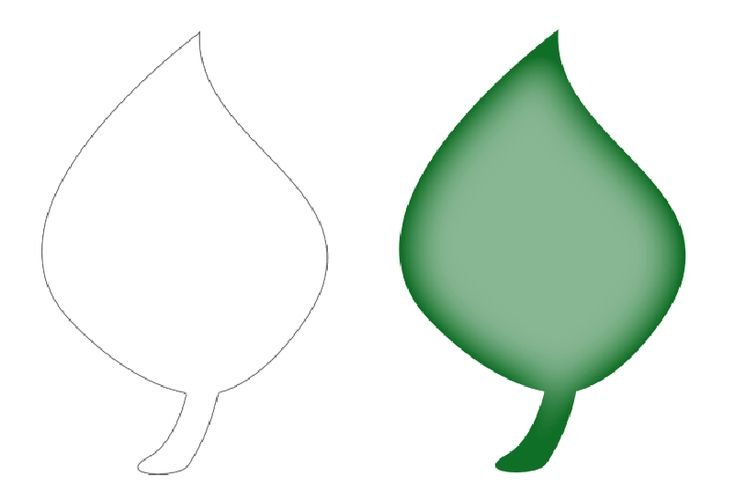 Листочек шаблон