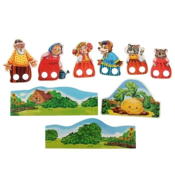 Герои сказки Теремок пальчиковый театр