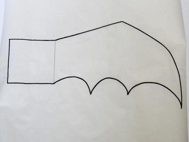 Крылья летучей мыши шаблон