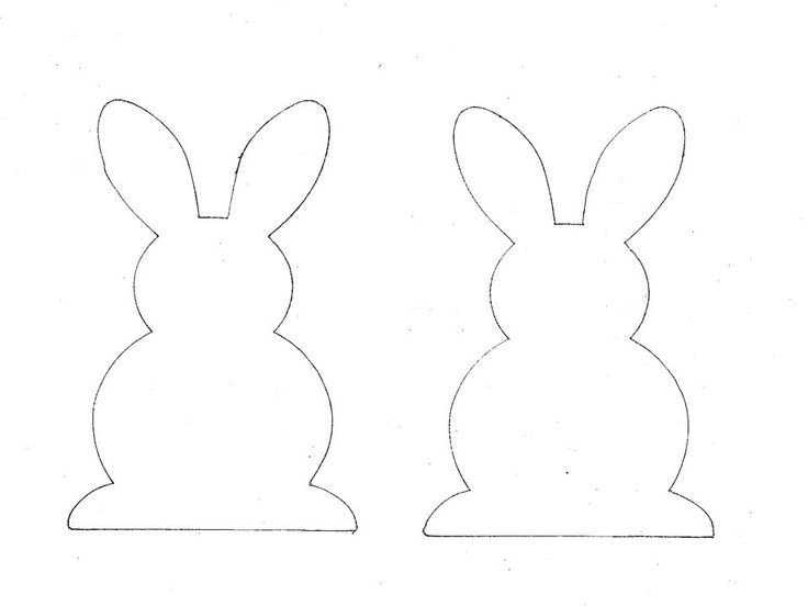 Фигура зайца для вырезания
