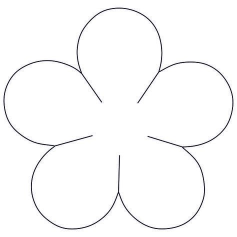 Цветы трафарет для вырезания