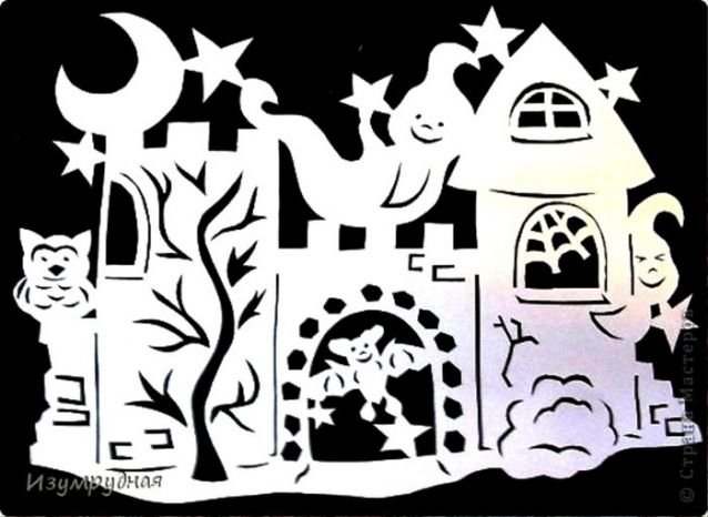 Вытынанка домик