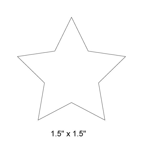 Три звезды трафарет