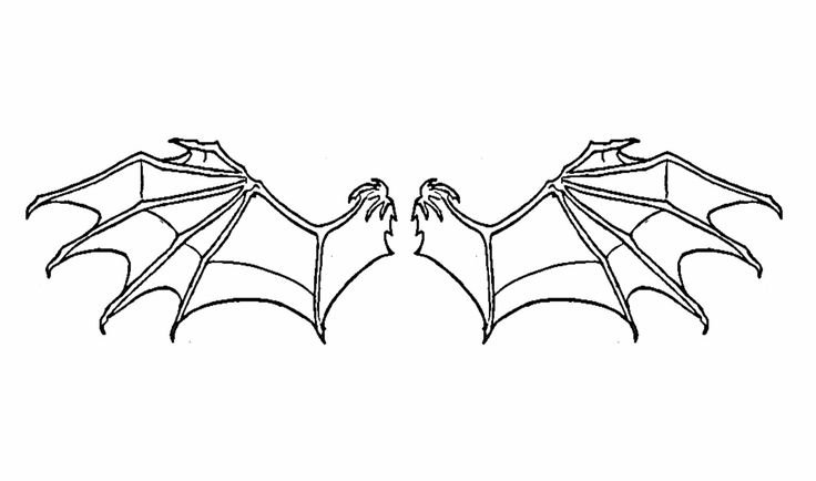 Крылья дракона рисунок
