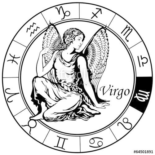 Знак зодиака Дева рисунок