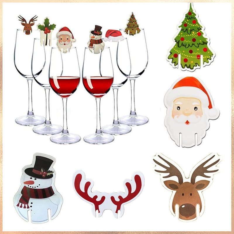 Метки на бокалы для вечеринок