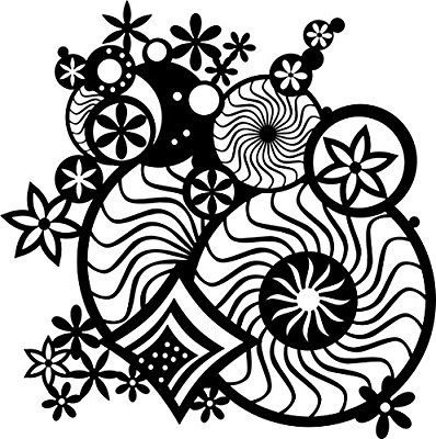 Трафареты для декора круглые