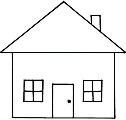 Домик для раскрашивания