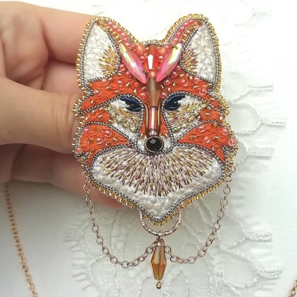 Брошь «Лисичка»