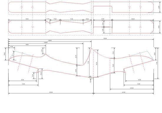 Рукоятка разборного лука чертеж