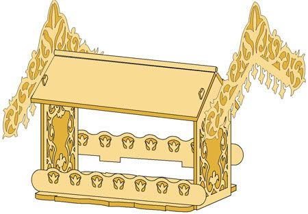 Резная кормушка лобзиком