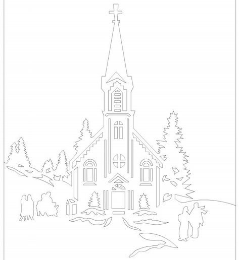 Замок трафарет на окно