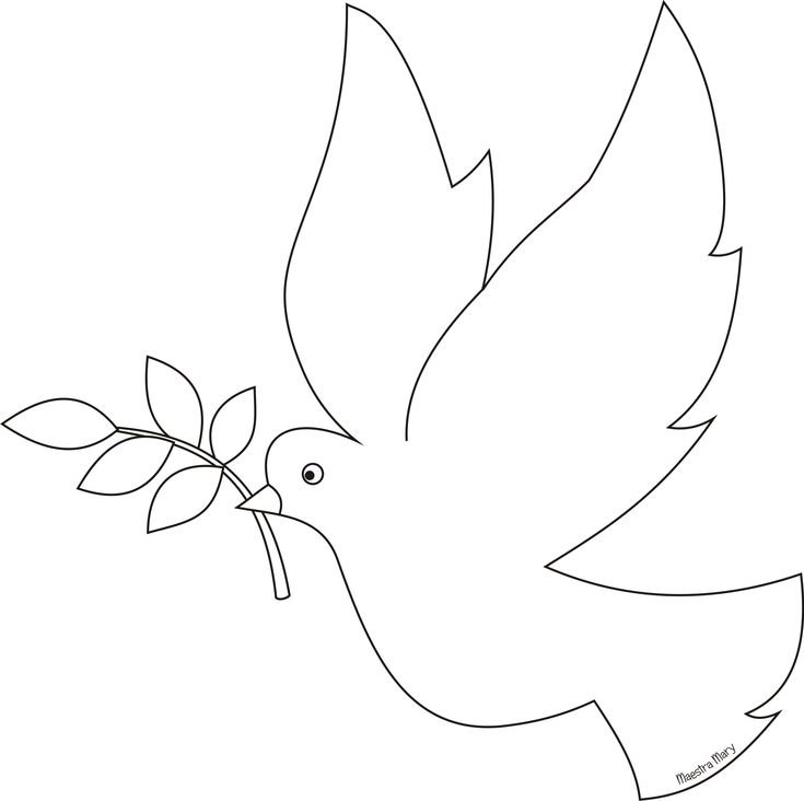 Птичка для вырезания из бумаги на окно